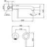 Смеситель для умывальника GAPPO G06-6 чёрный G1206-6